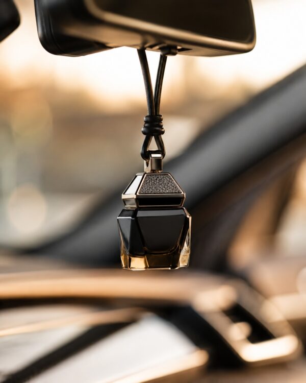 UNIQSUE Luxury Car Perfume - Long Lasting Hanging Wood Diffuser & Air Freshener for Dashboard & Rearview Mirror (10ml)